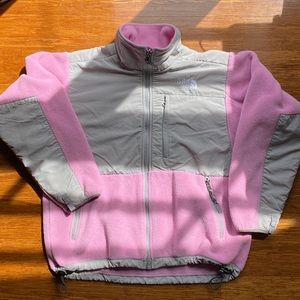 Women's pink north face Denali jacket - small